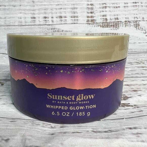 Bath And Body Works Sunset Glow Whipped Glow-tion Body Lotion Shimmer NEW - Picture 1 of 4